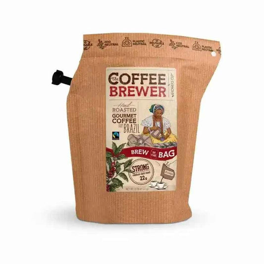 Bolsa de café Coffee Brewer, orgánico, origen Brasil, en filtro