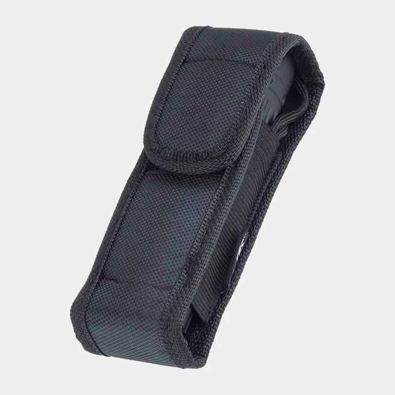 Funda de tela negra para linterna MIL-TEC con presilla de sujeción