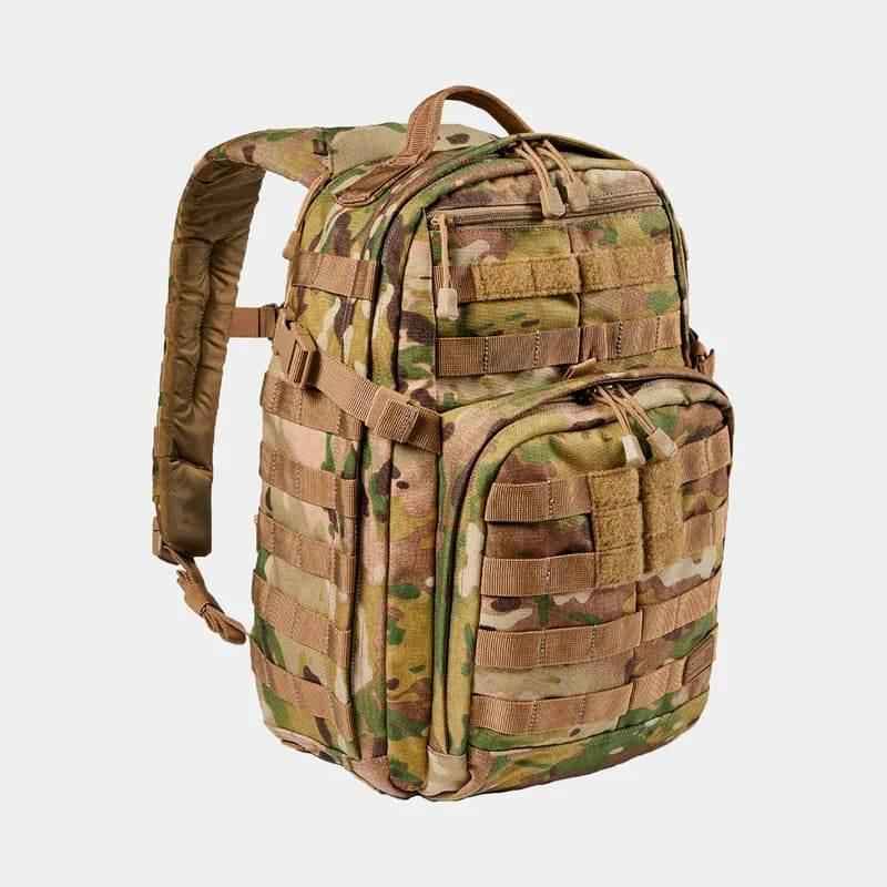 Mochila táctica Multicam con paneles MOLLE y bolsillo frontal con cierre