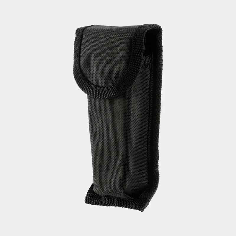 Funda de tela para multiherramienta negra con solapa