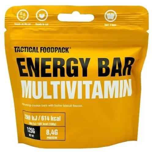 Barrita energética multivitaminas en bolsa, color amarillo, 125 g