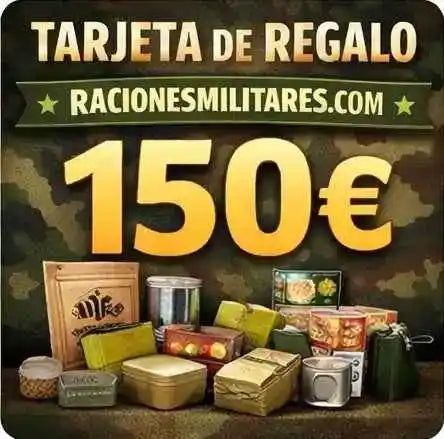 Tarjeta de regalo de 150 € con diseño militar