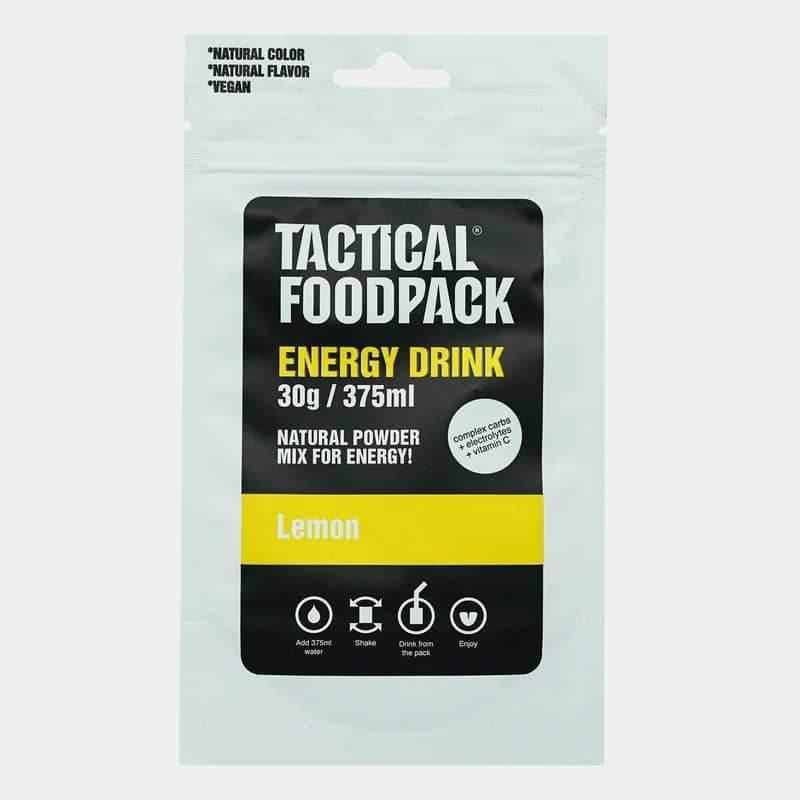 Bebida isotónica en polvo Tactical Foodpack Energy Drink 30g/375ml, sabor limón