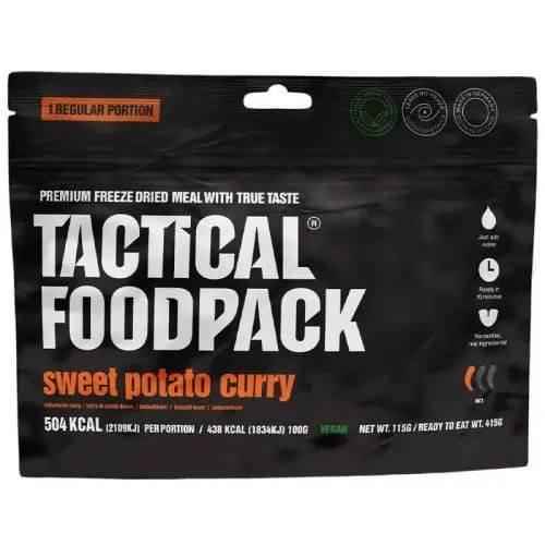 Bolsa de comida deshidratada Tactical Foodpack con curry de boniato, vegano